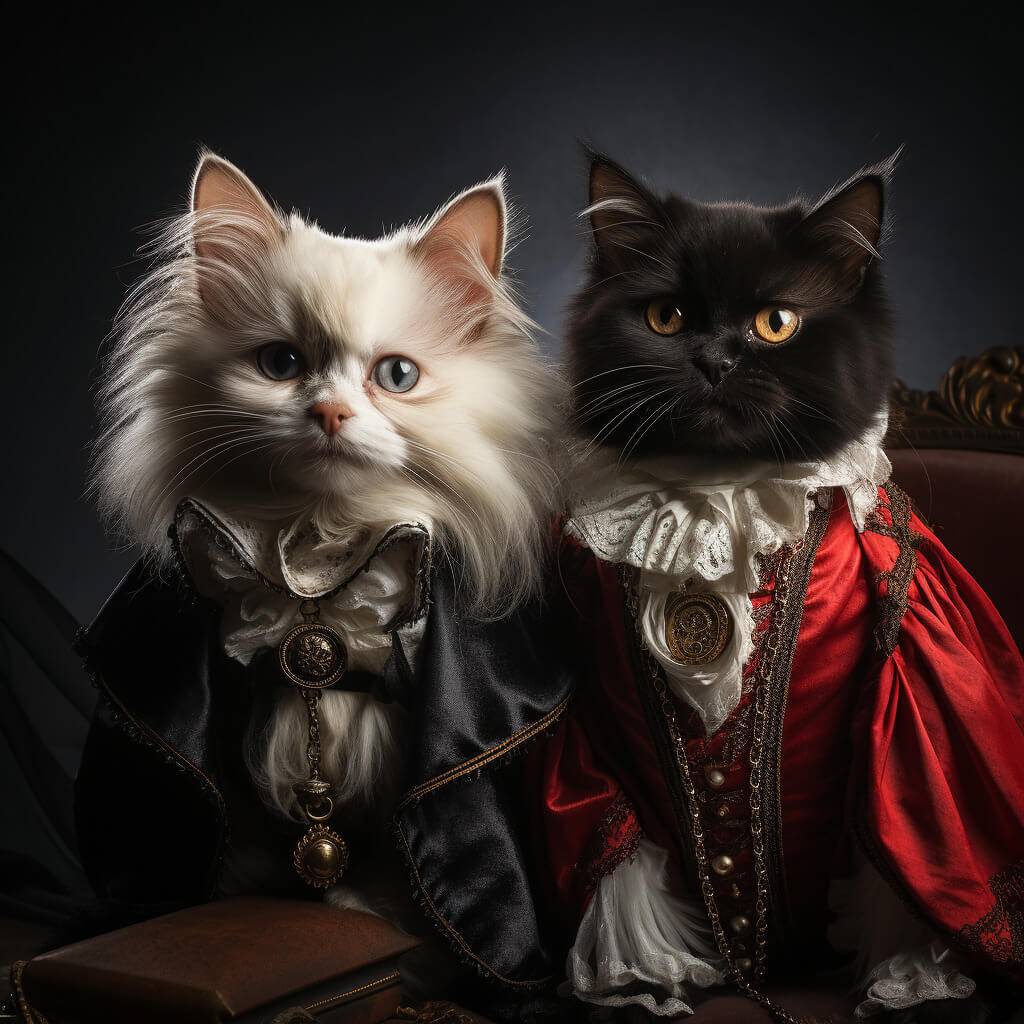 Renaissance Royalty Painting Vampire Custom Dog Cat Paintings