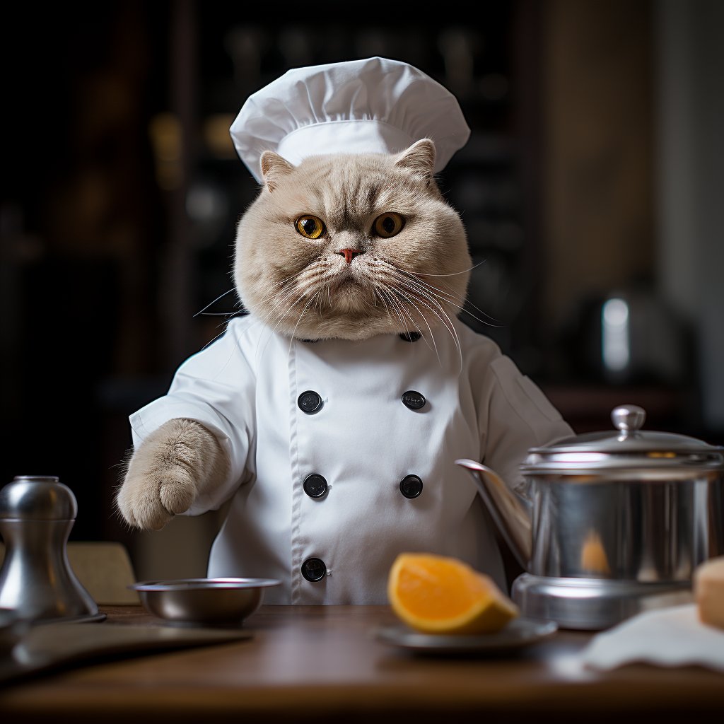 Canvas In Kitchen Creepy Cat Photos