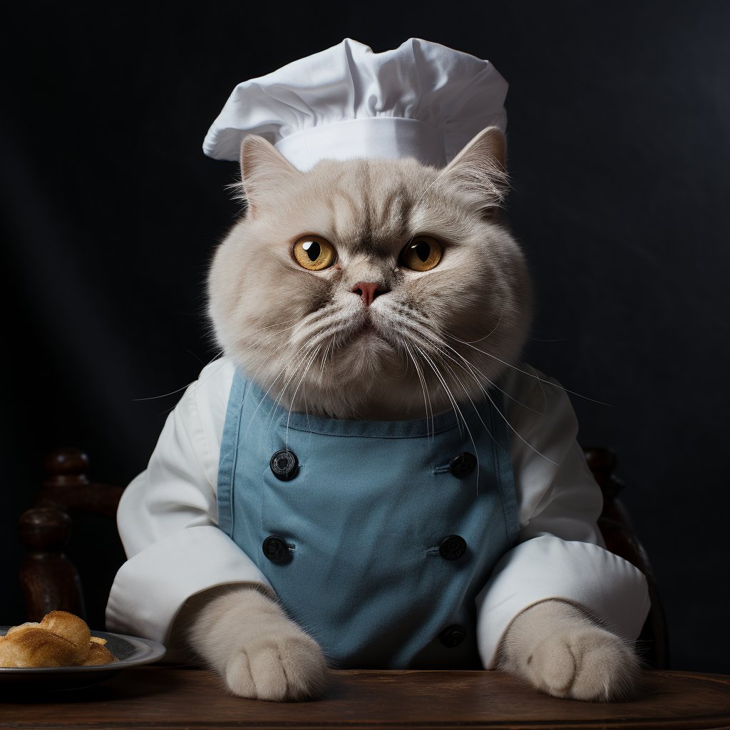 Small Kitchen Canvas Ugly Cat Photos