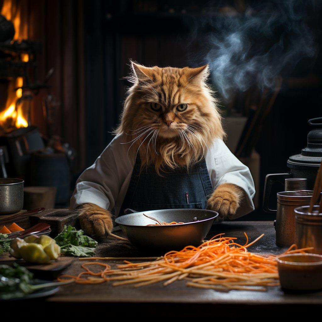 Modern Kitchen Art Cat Cool Photos