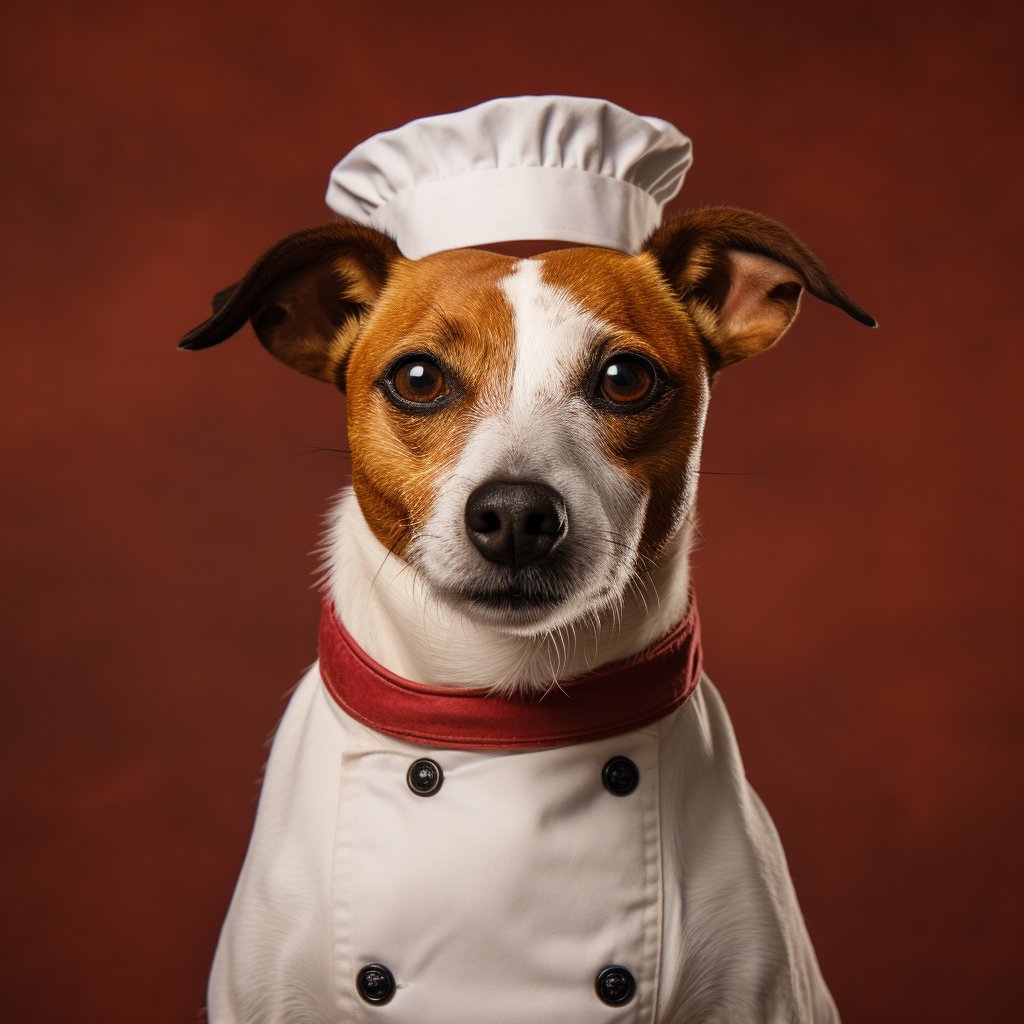 Home Chef Images Dogs In Human Clothes Paintings