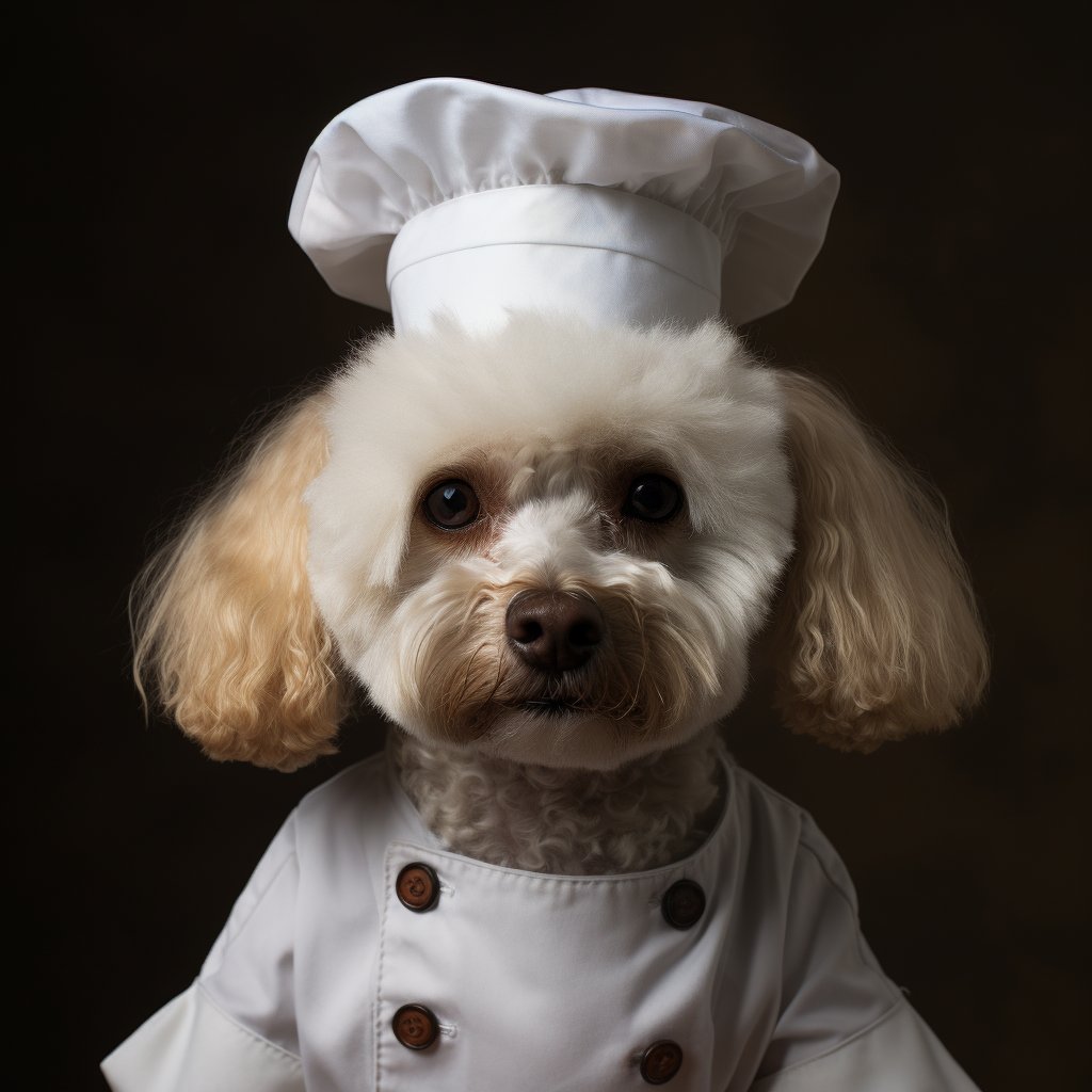Chef Cartoon Drawing Images Paintings Done By Dogs