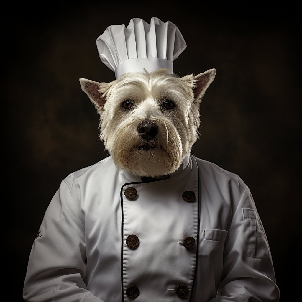 Chef Cover Photo Painting With A Dog