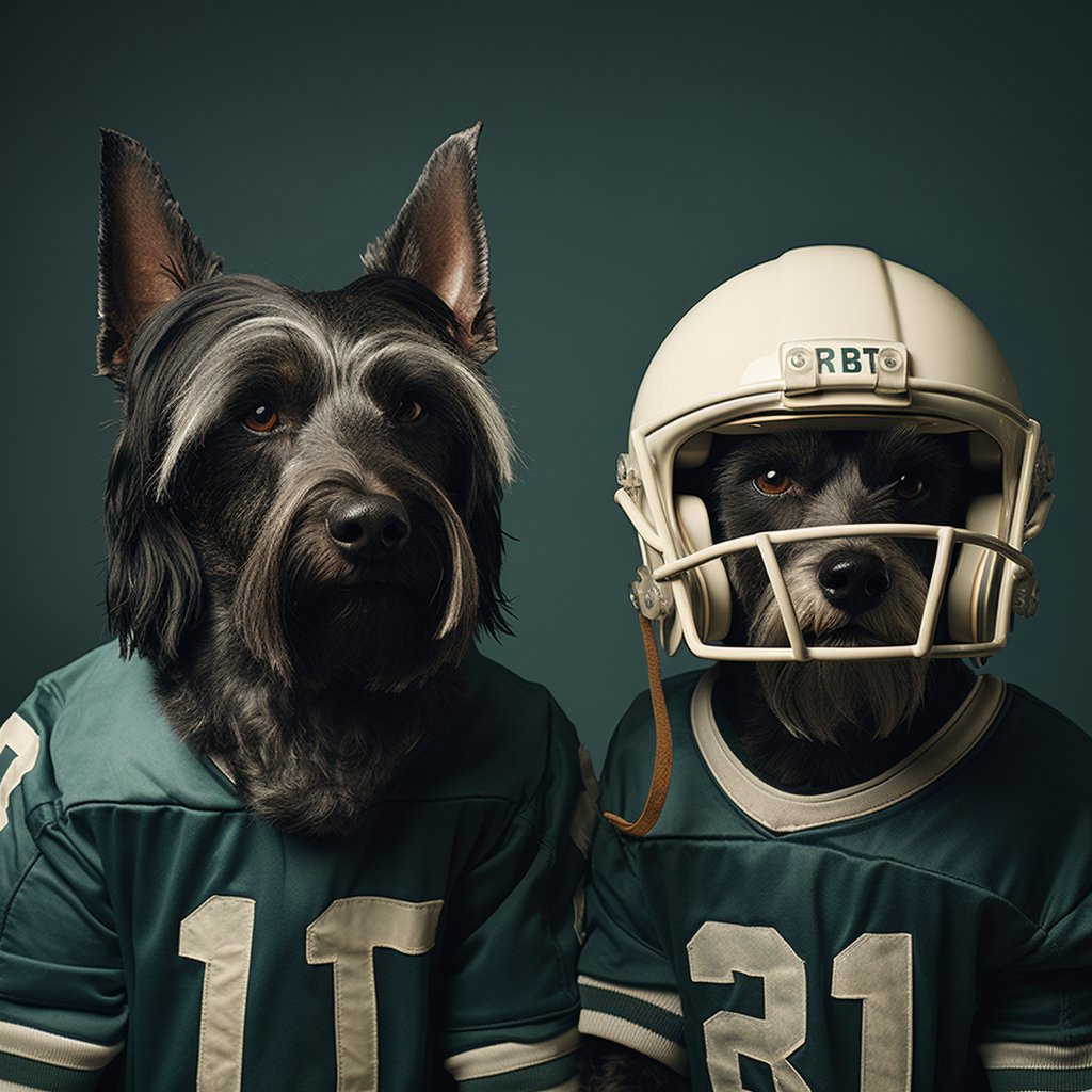 Cold American Football Photos Dog Cute Portrait Art