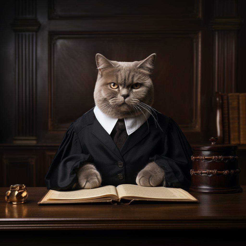 Bench Of Jurisprudence Image Cat Cute Portrait
