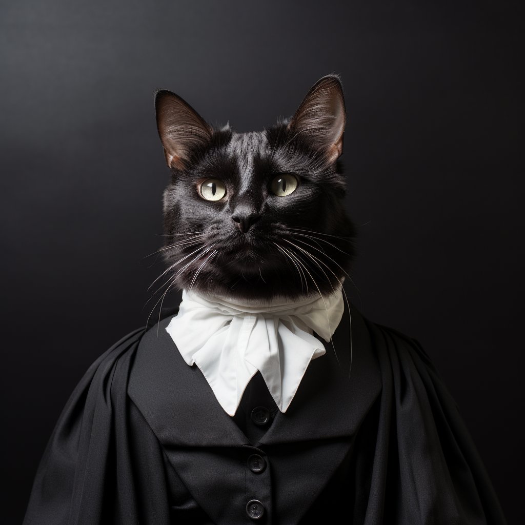 Legal Profession Portraits Cat Canvas Art Prints