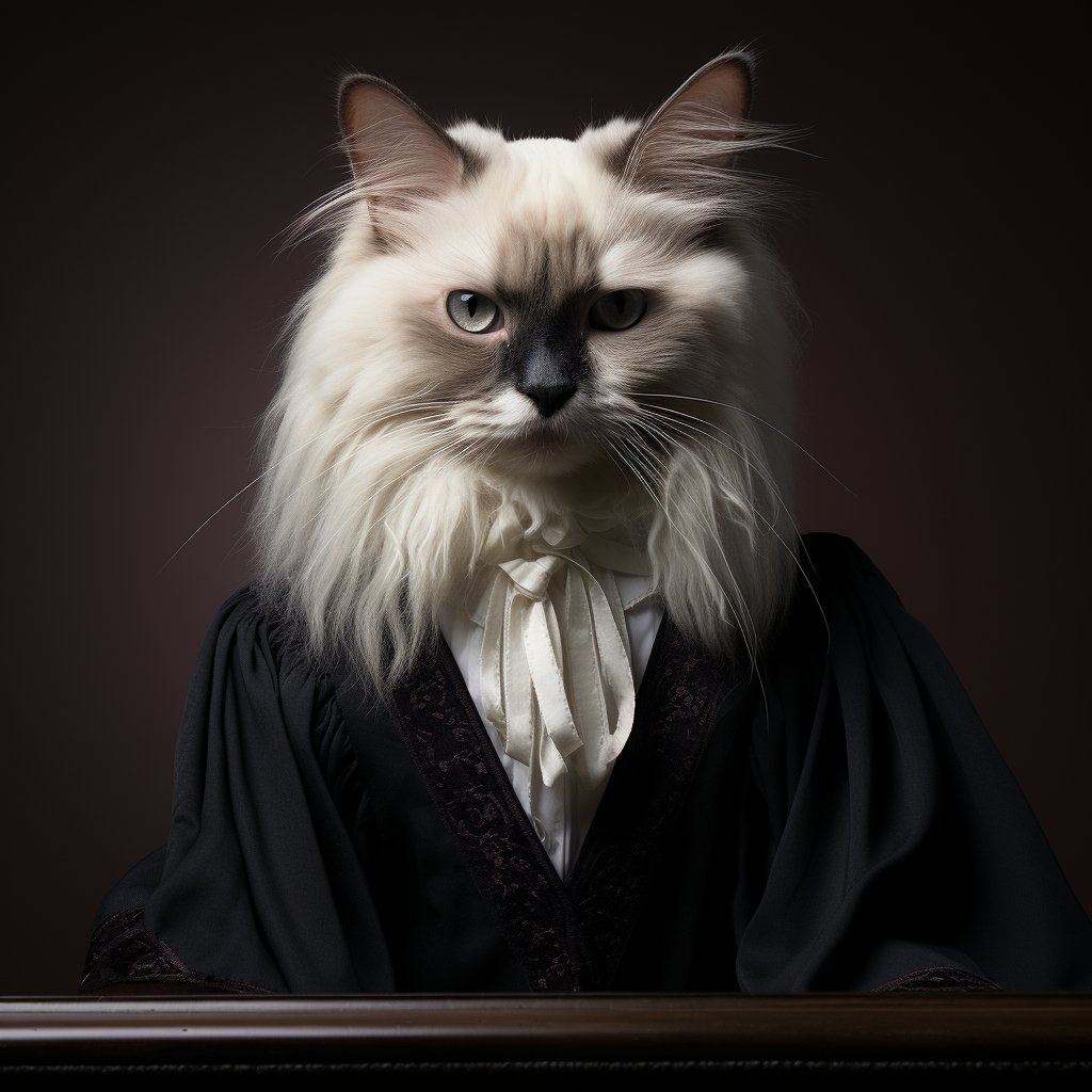 Judicial Leadership Images Cat Canvas Art Simple