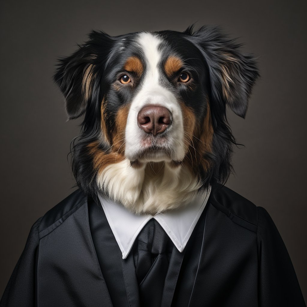 Magisterial Justice Art Dog Custom Portrait Art