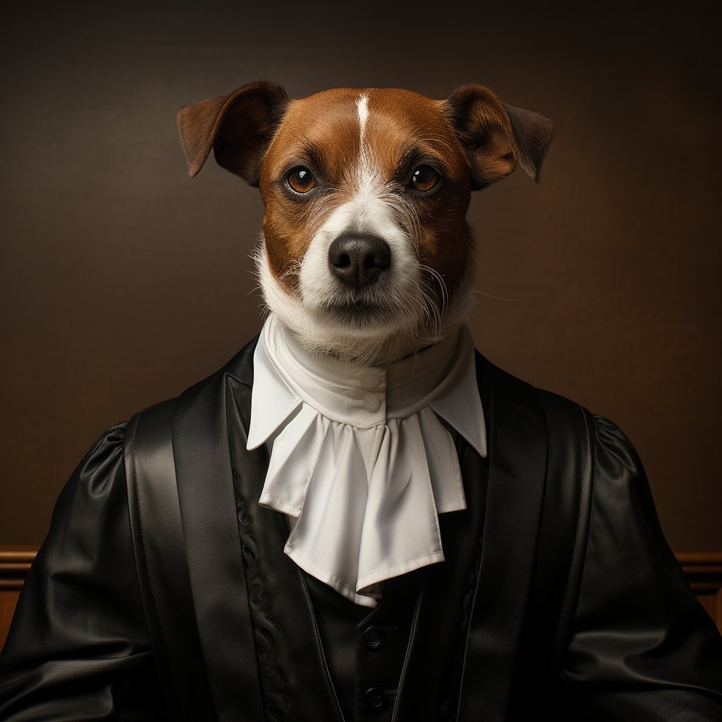 Juridical Decorum Imagery Custom Dog Canvas Art Prints