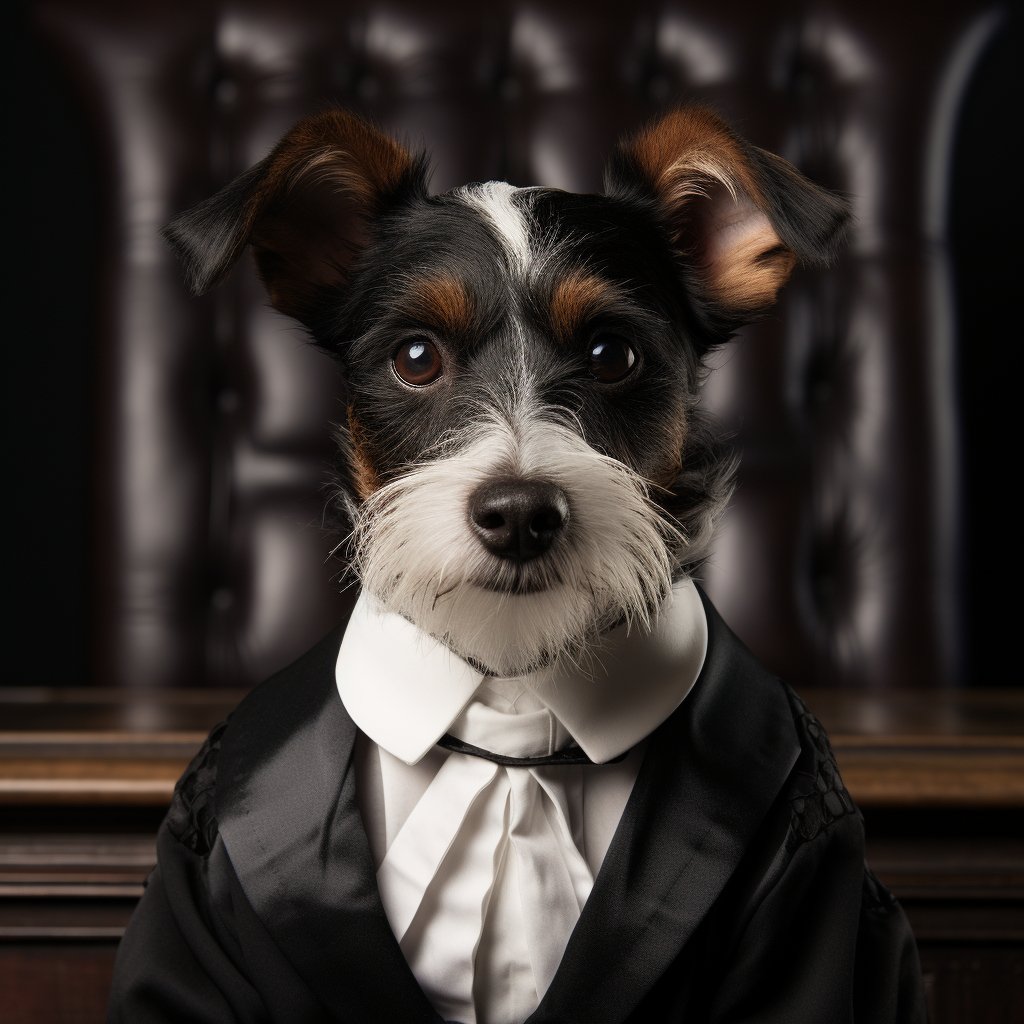 Judicial Symbolism Pics Dog Canvas Print Personalised