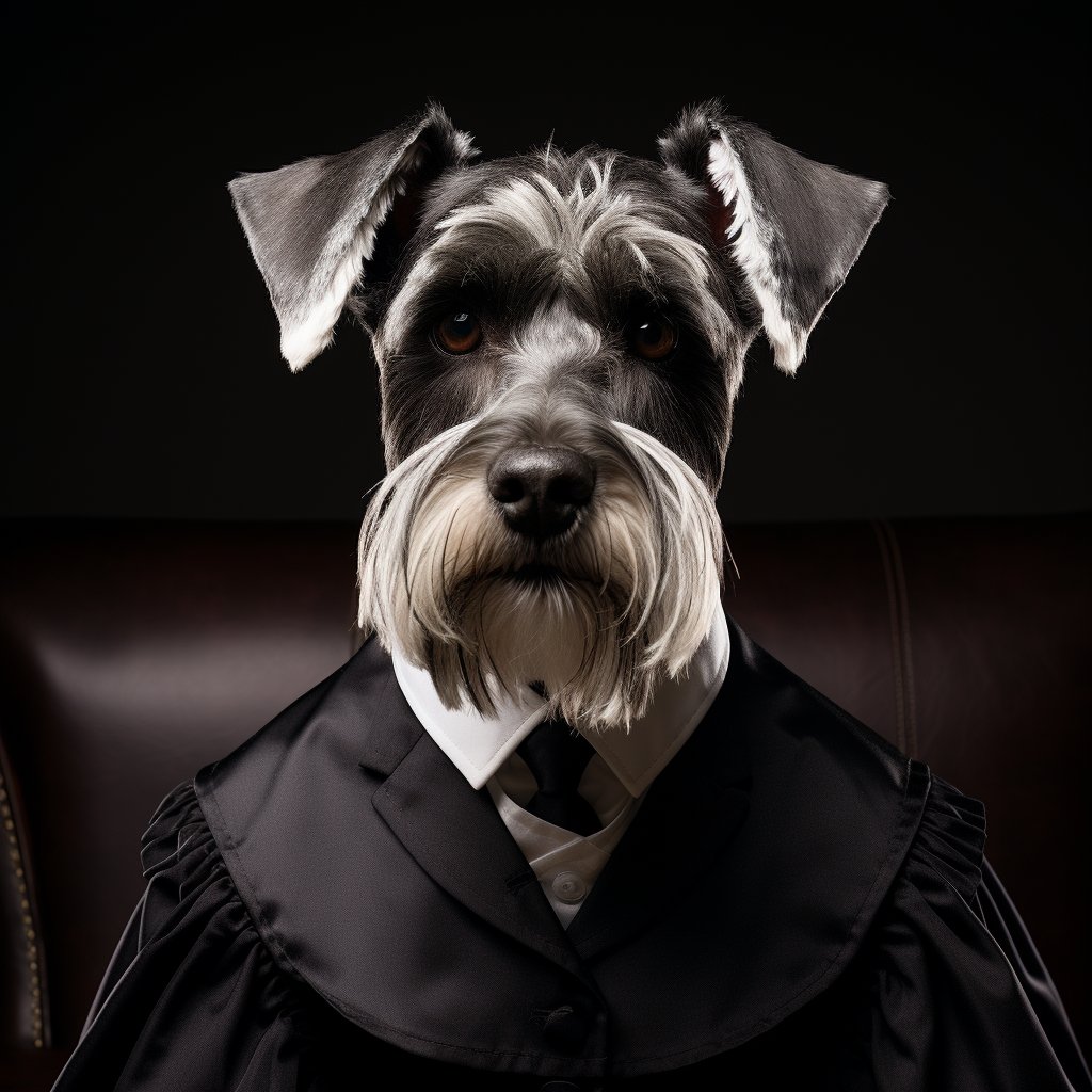 Courtroom Dignity Dog And Puppy Canvas Images