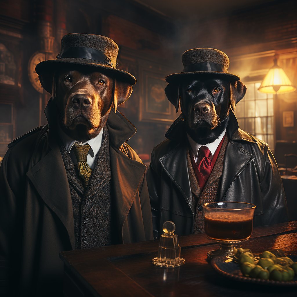 Detective Digital Picture Pet Painting From Canvas Photo
