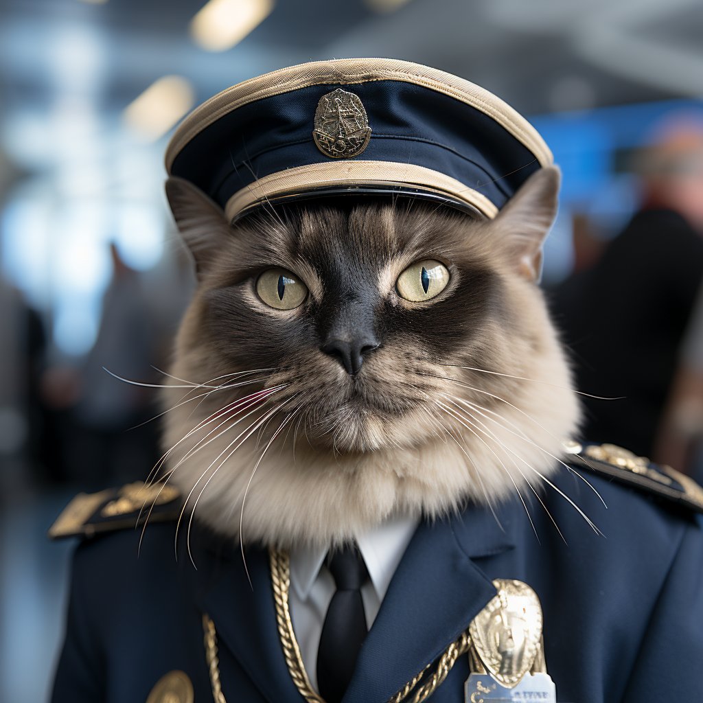 Inspirational Pilot Cat Art Photo Cute