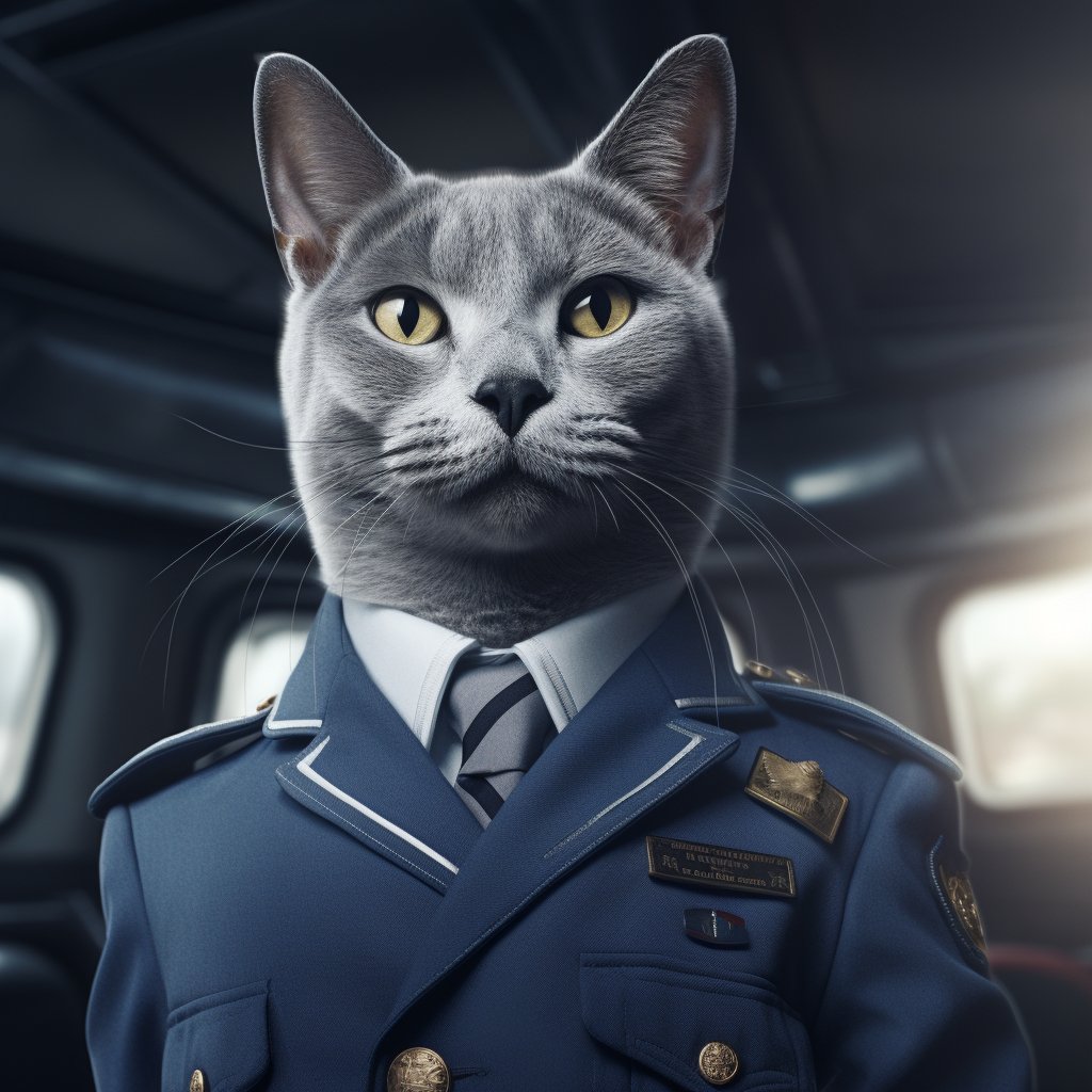 Respected Pilot Big Cat Wall Art Photo