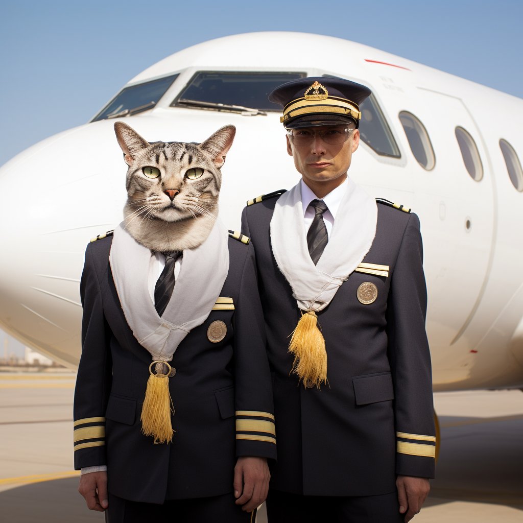 Experienced Pilot Fine Art Cat Photo