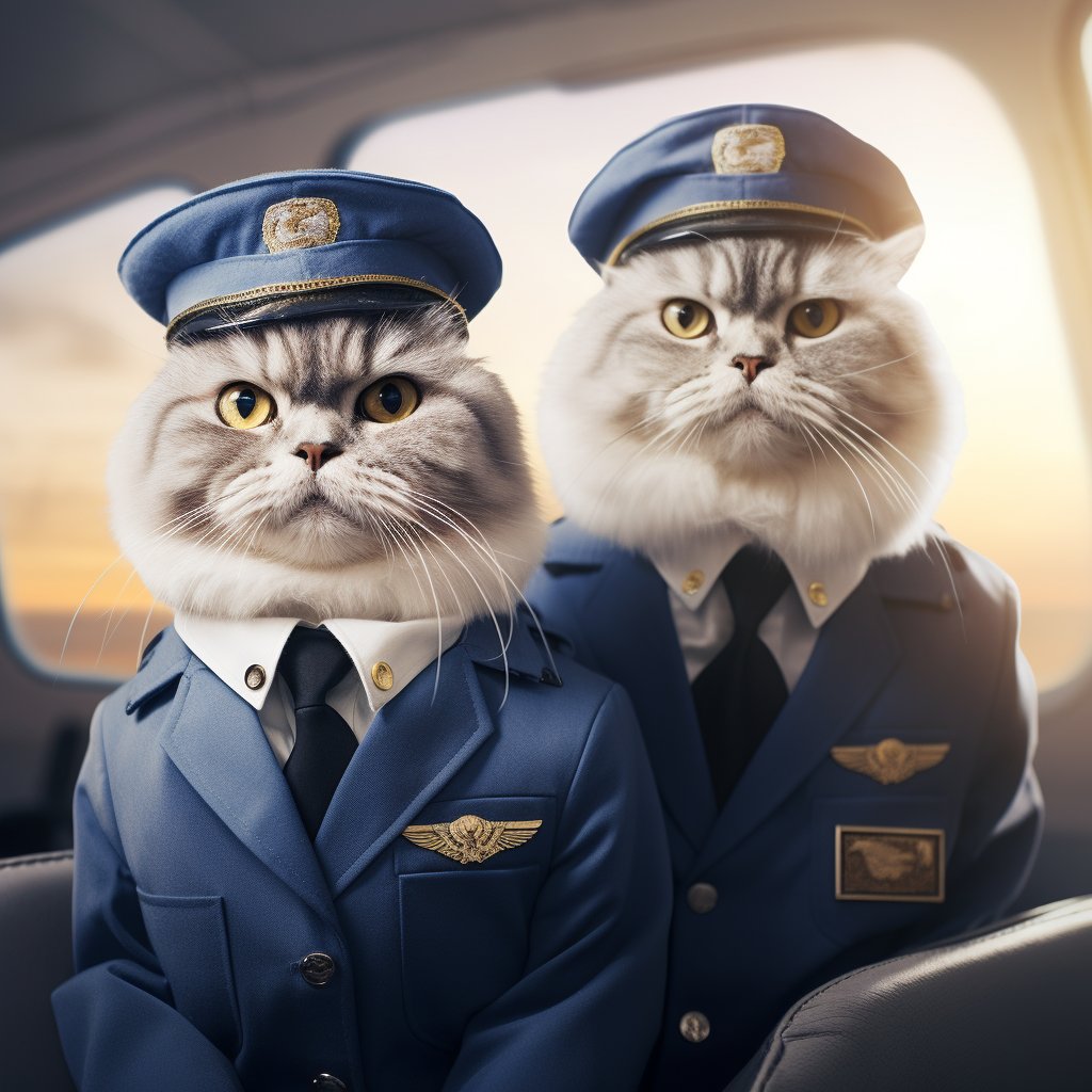 Heroic Airman Black Cat Artwork Picture