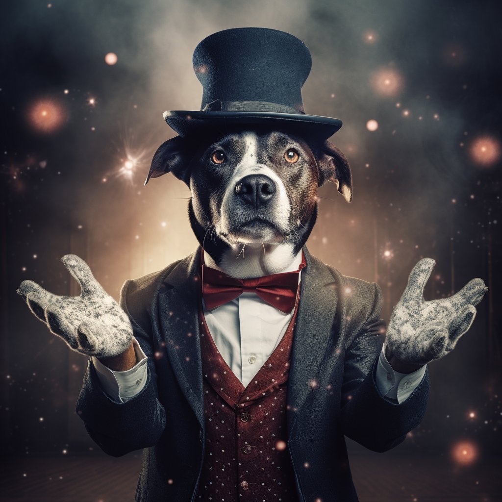 Best Street Magicians Abstract Dog Art Photo