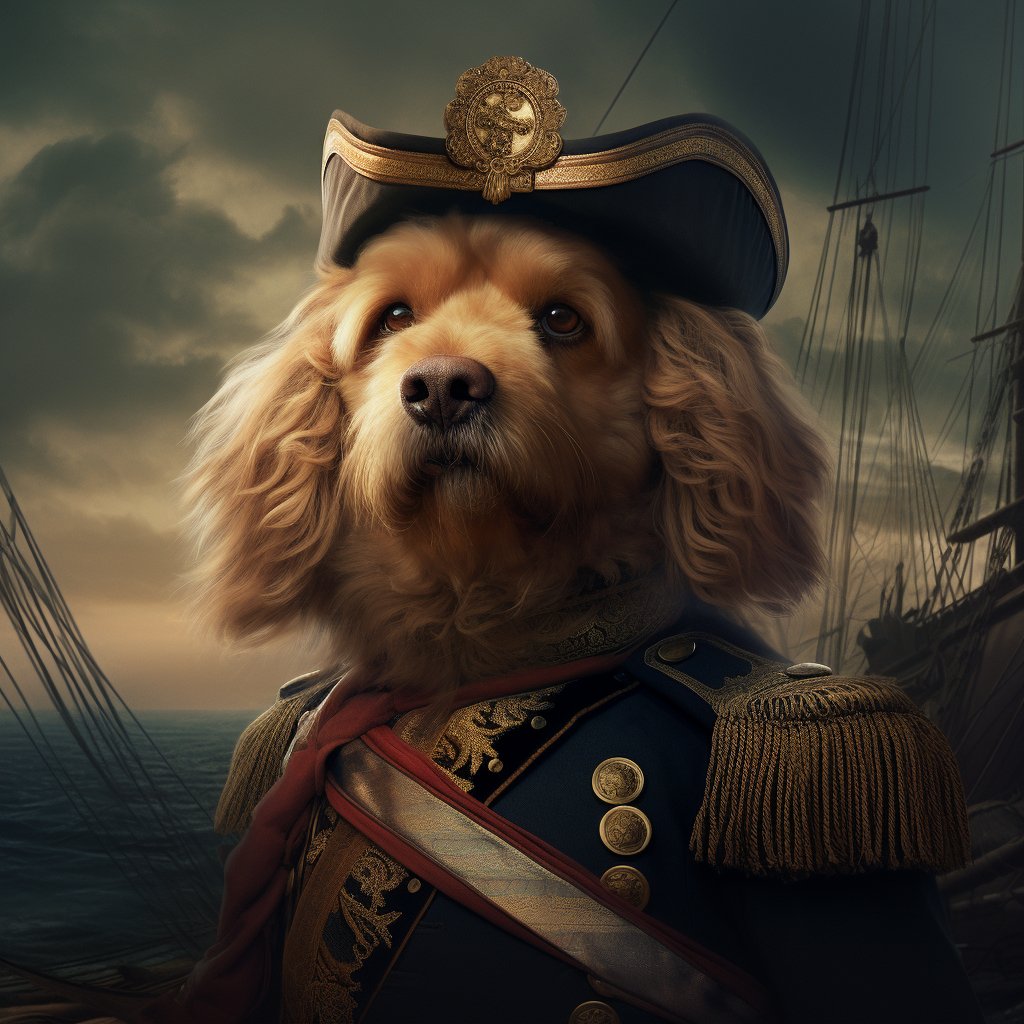 Pioneering Admiral Sled Dog Art Photo