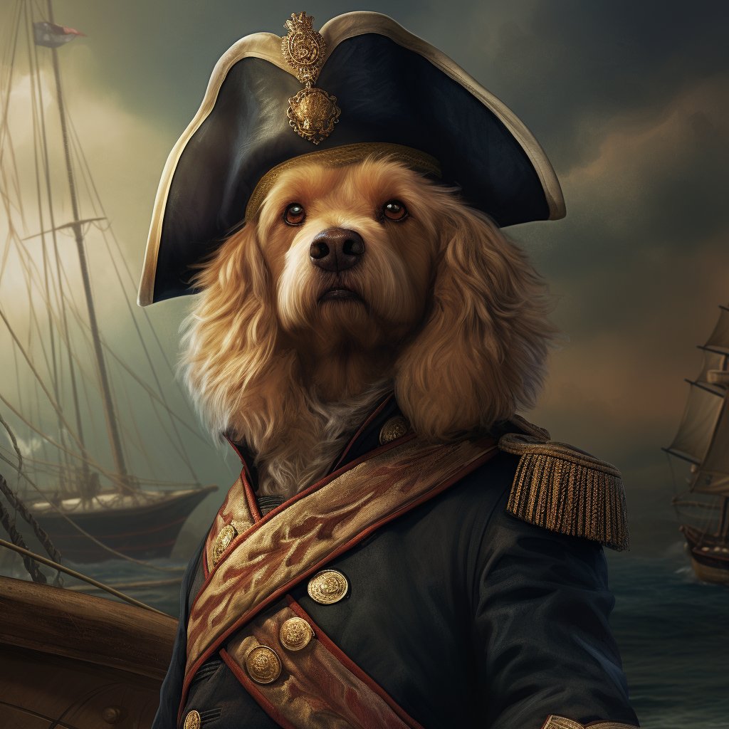 Valuable Admiral British Bulldog Art Photo
