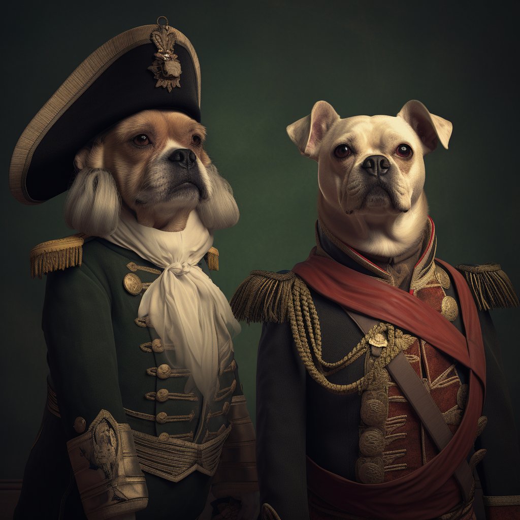 Seasoned Sea Admiral Dog Pop Art Picture