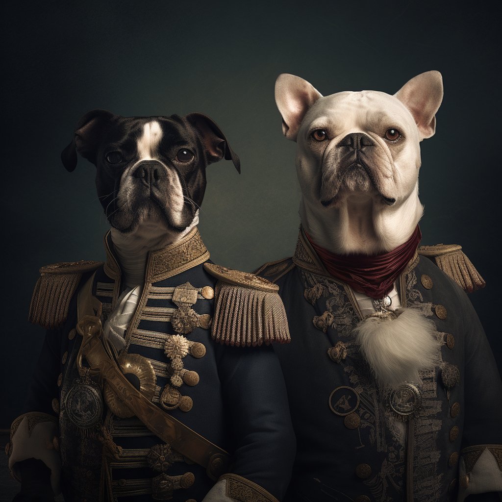Battle-Tested Admiral French Bulldog Artwork Picture