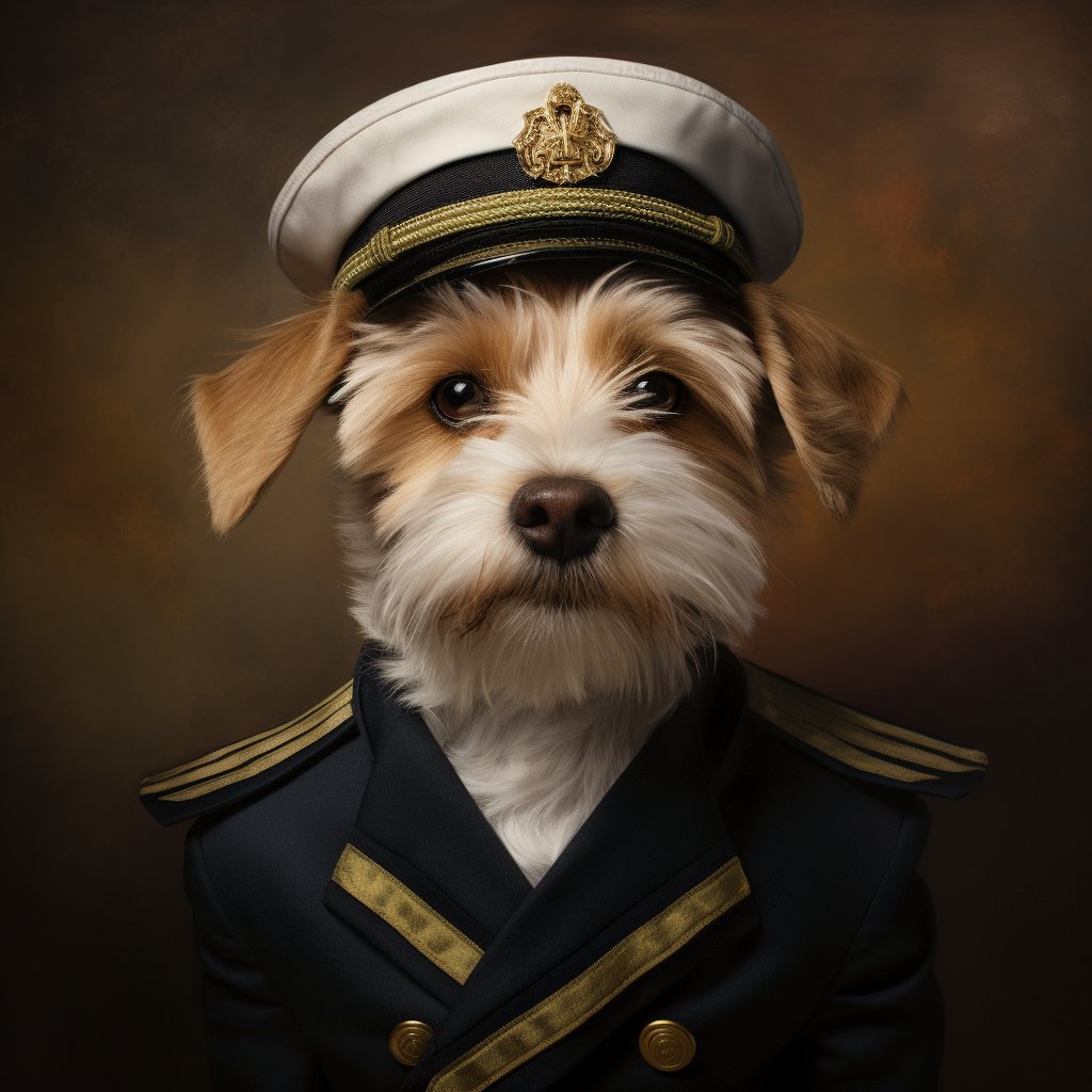 Eminent Sailor Contemporary Dog Art Picture