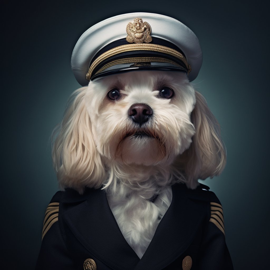 Strategic Sailor English Bulldog Artwork Picture