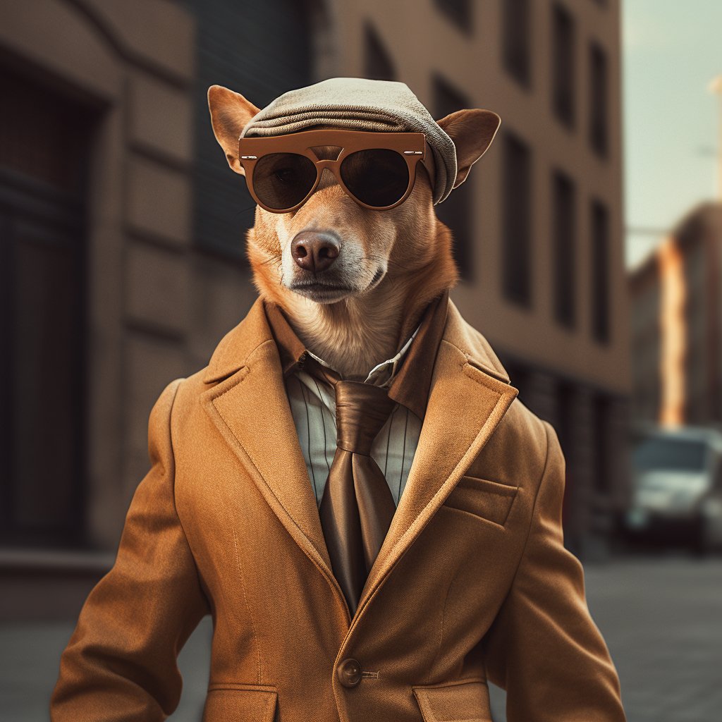 Artistic Fashion Dog Pic