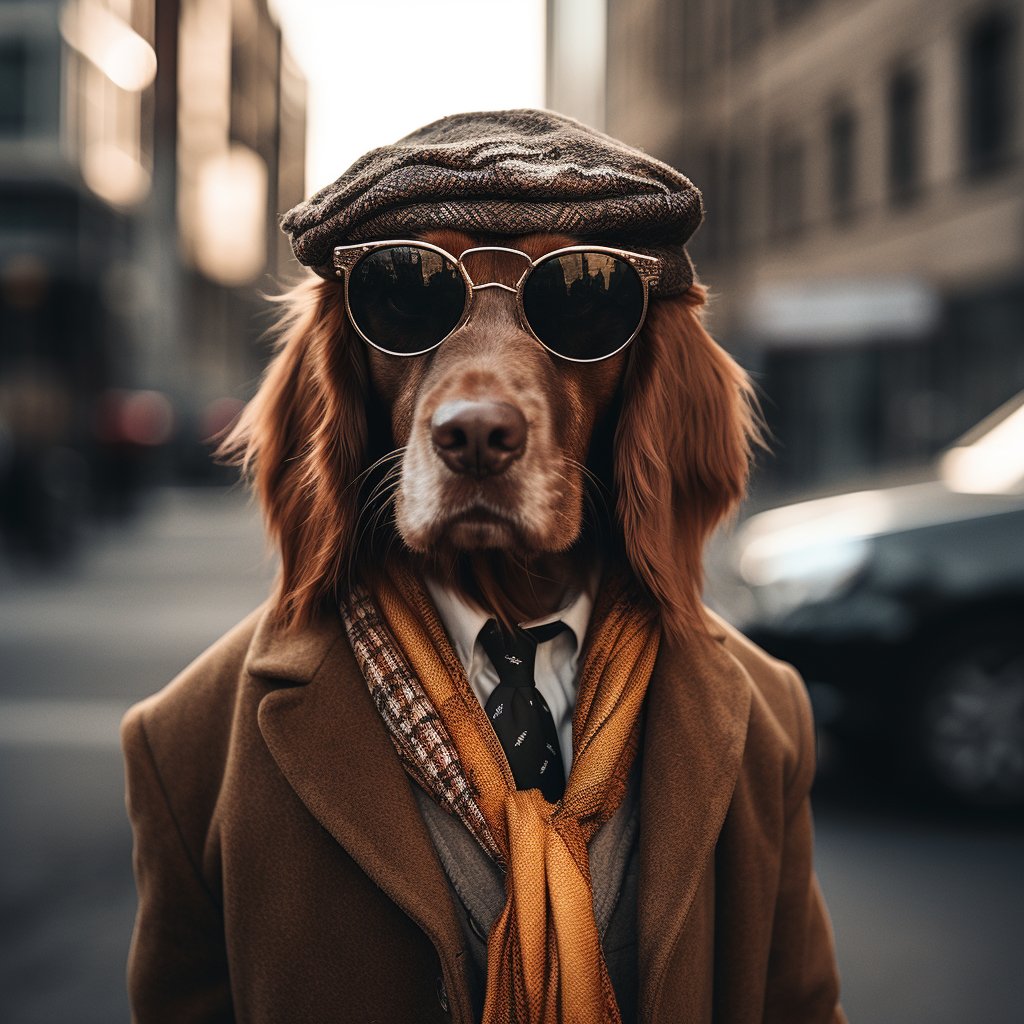Husky Dog Fashion Art Pic