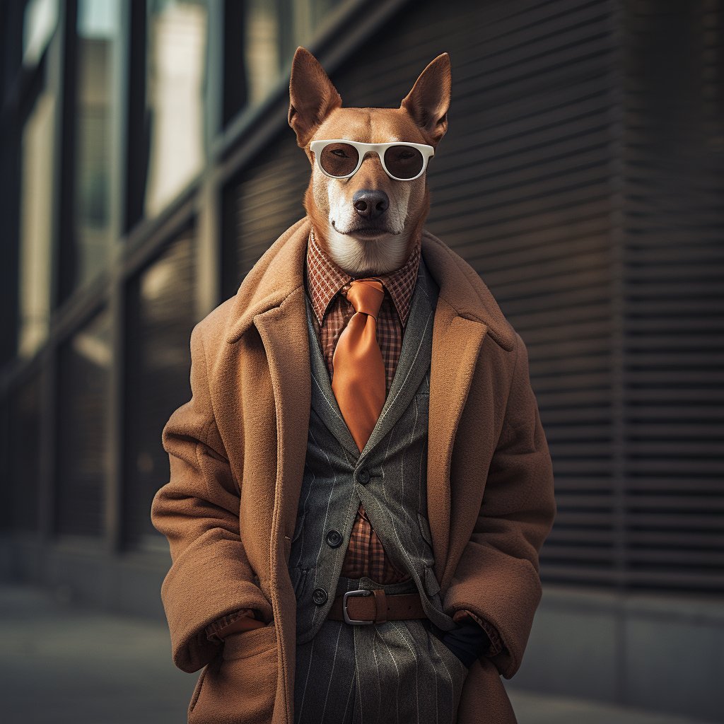 Modern Fashion Art Pic Dog