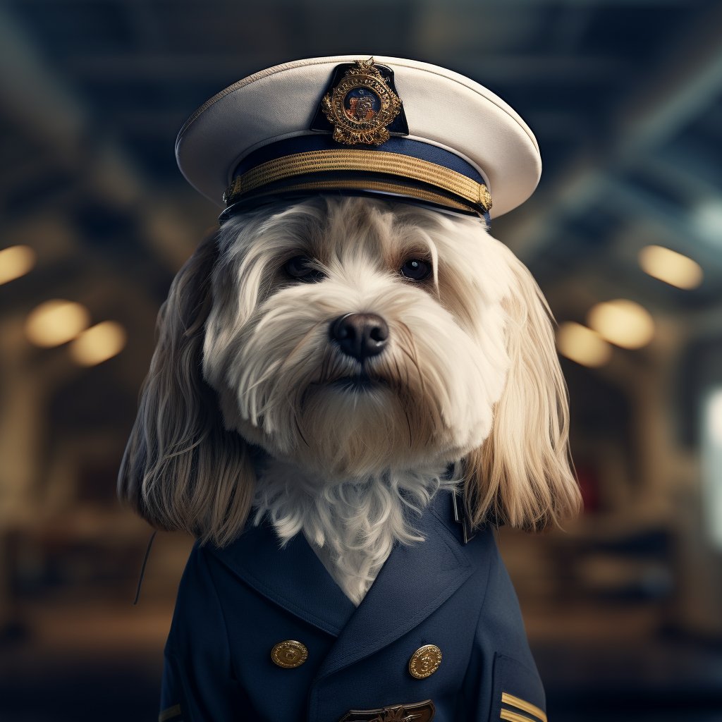 Proficient Pilot Custom Dog Art Pic Canvas