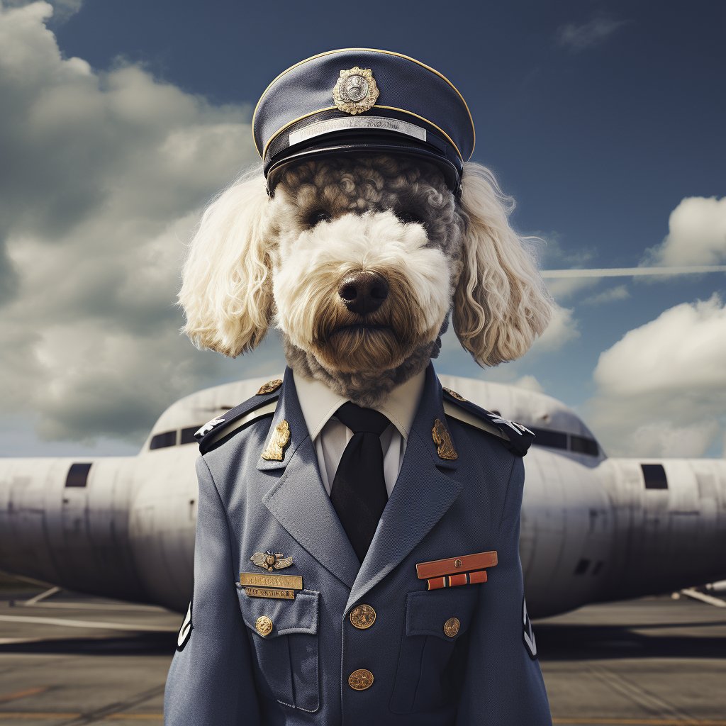 Masterful Aviator Custom Dog Art Pic Prints