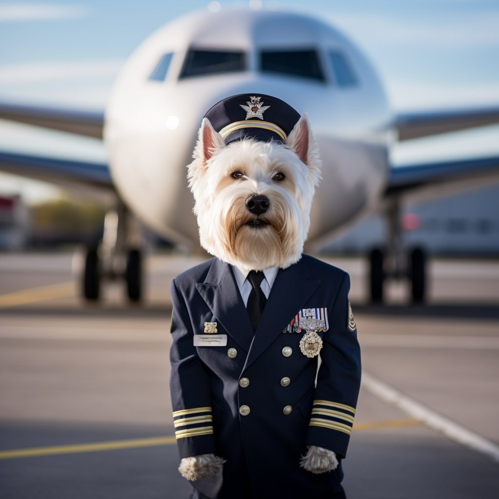 Certified Aviator Digital Artistic Dog