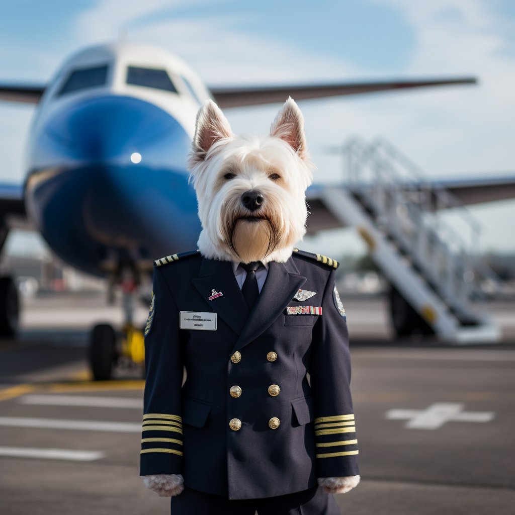 Elite Pilot Dog Digital Wall Art