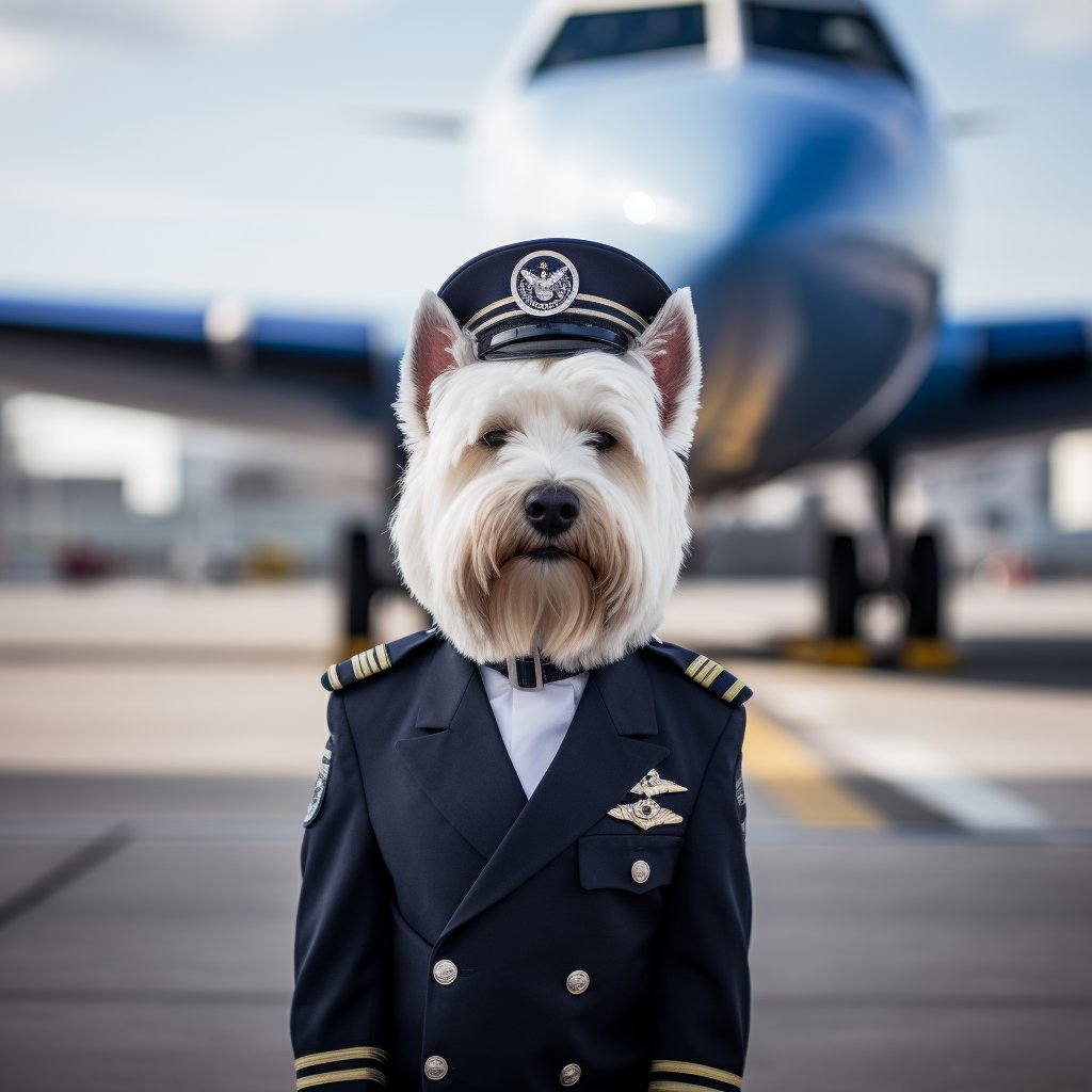 Seasoned Airman Dog Pop Digital Art
