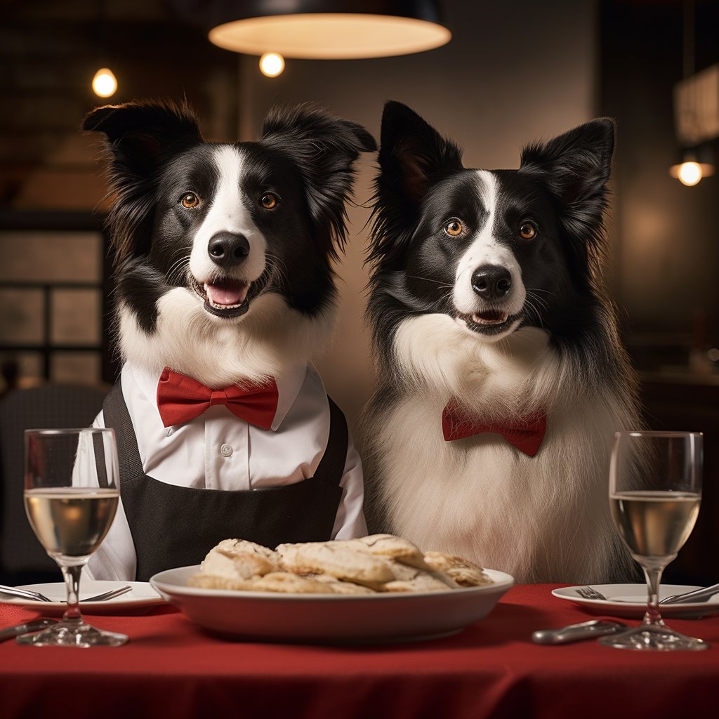 Neat Waiter Dog Photo Digital Art