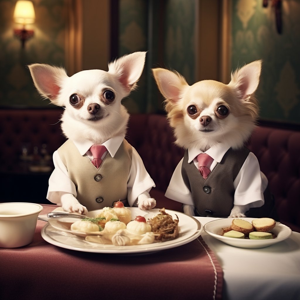 Skilled Waiter Dog Paintings By Famous Digital Artists