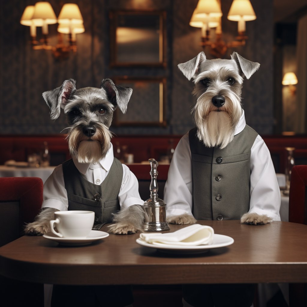 Reliable Banquet Waiter Funny Dog Digital Art Prints