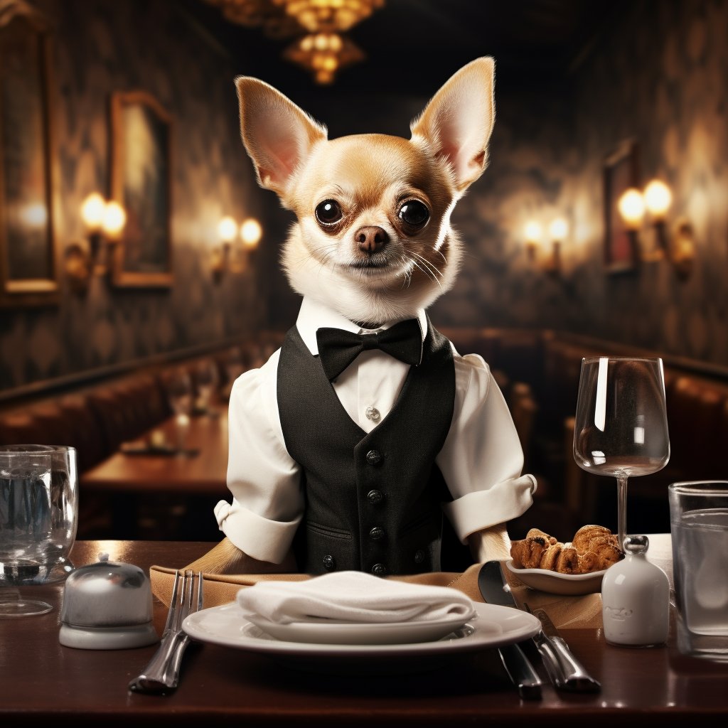 Dedicated Restaurant Team Members Personalized Dog Art Photograph