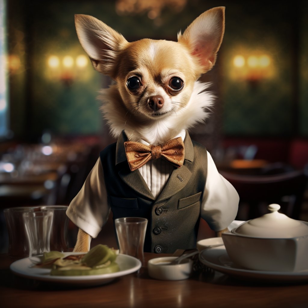 Efficient Waiters And Waitresses Dog Art Photograph Work
