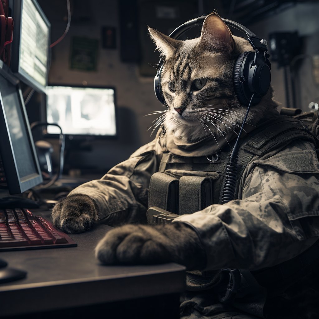 Covert Intelligence Gathering Operations Old Cat Digital Art