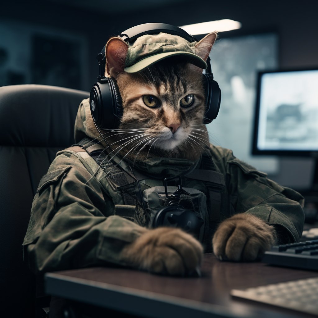 Advanced Threat Intelligence Analyst Digital Art Made By Cats