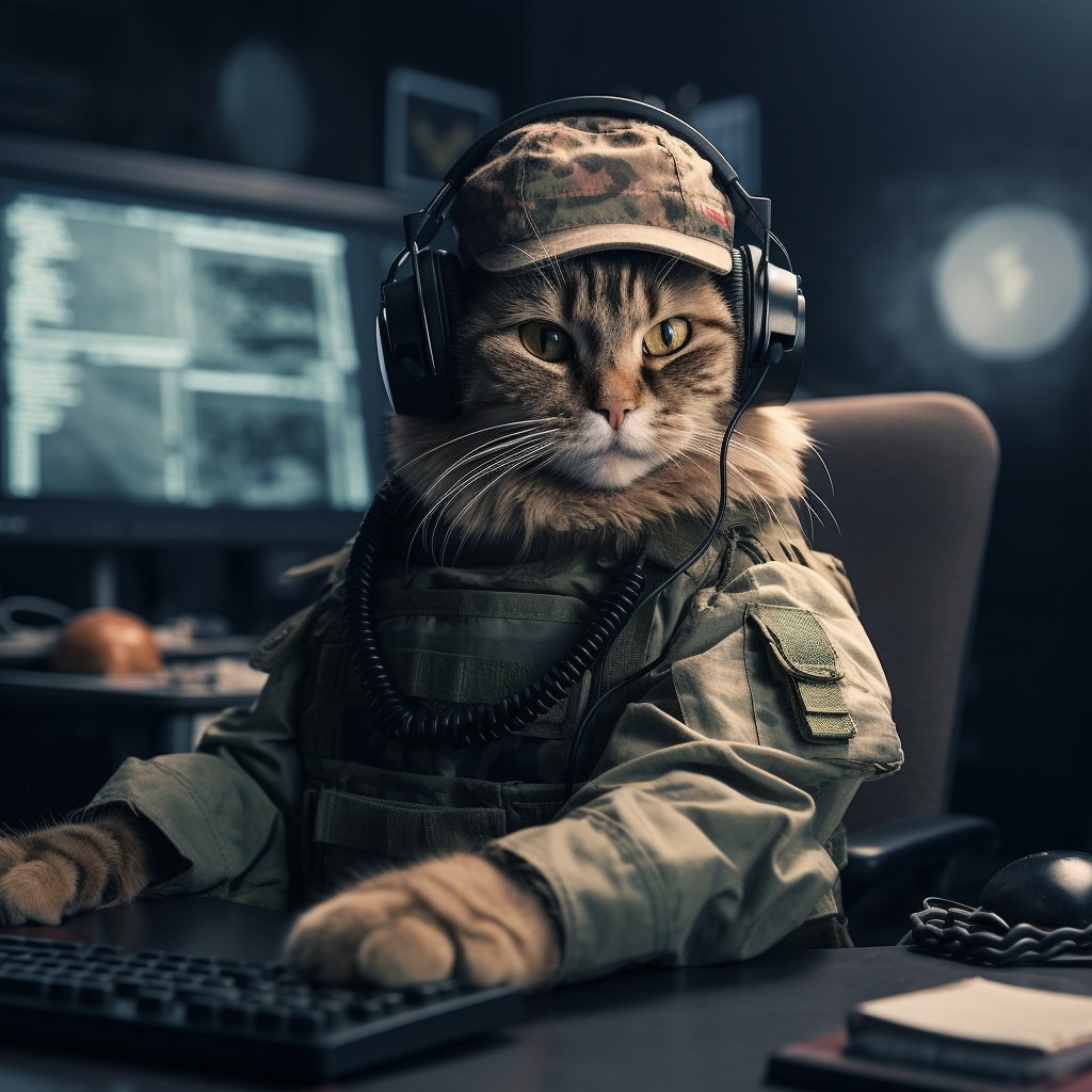 Counterterrorism Intelligence Soldier The Cat Digital Art