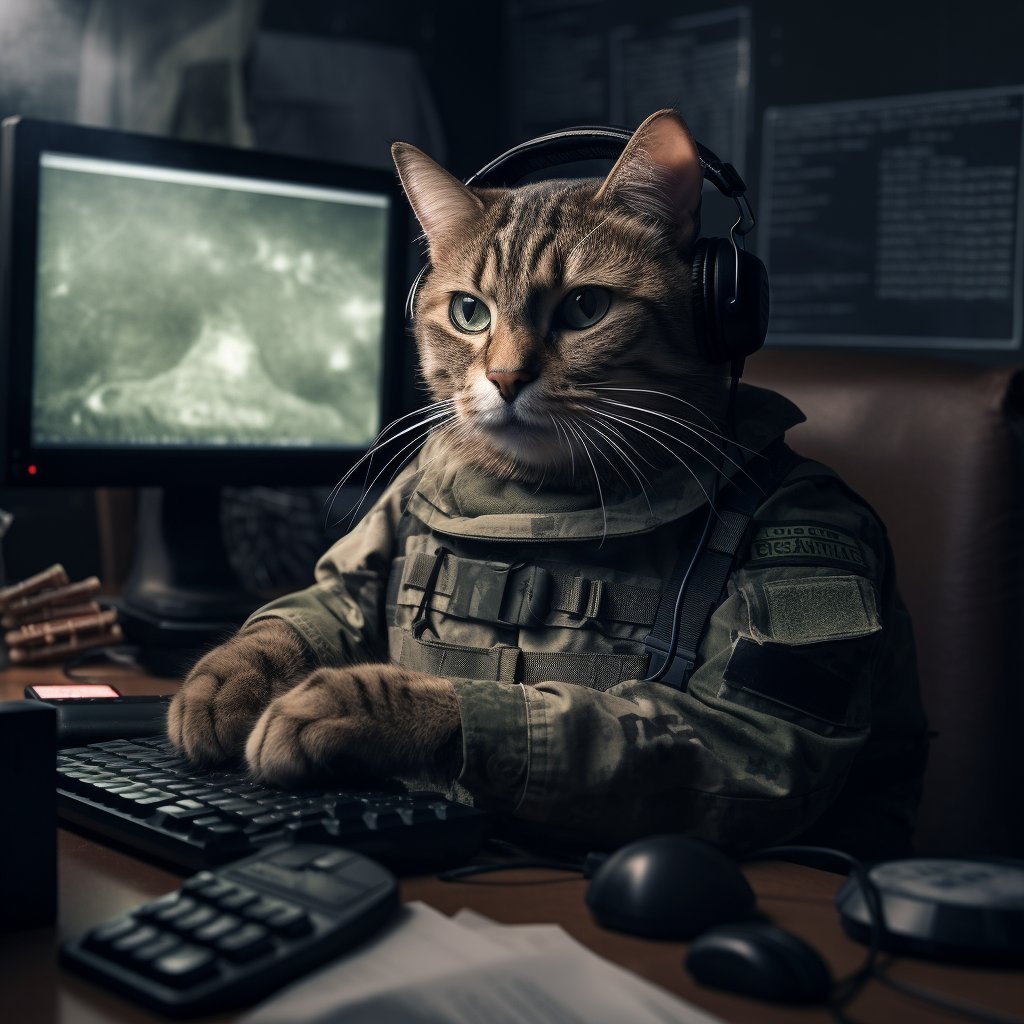 Intelligence Officer In Technical Surveillance Operations Fat Cat Art Photograph
