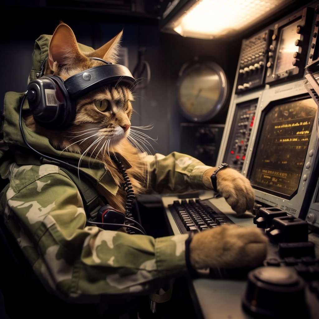 Reliable Signal Technician Cat Photograph Art Cute