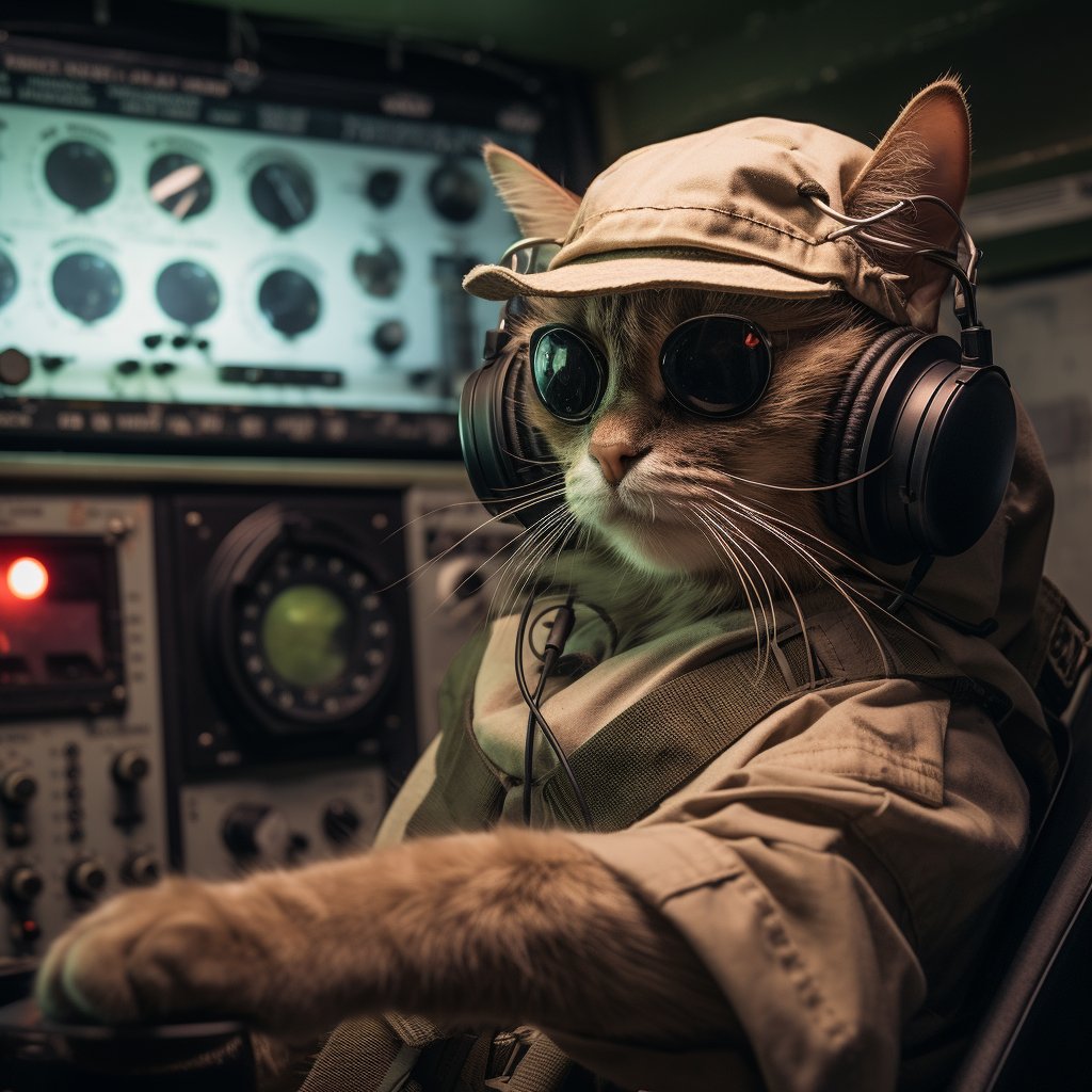 Analytical Signal Technician Pop Cat Art Photograph