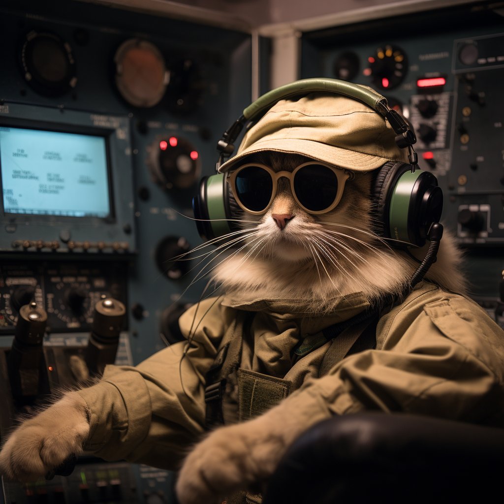 Team-Player Signal Soldier Lucky Cat Art Photograph