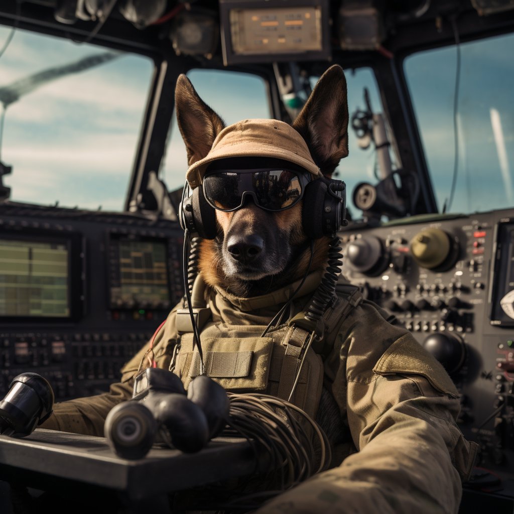 Reliable Signal Soldier Art Prints Of Dog