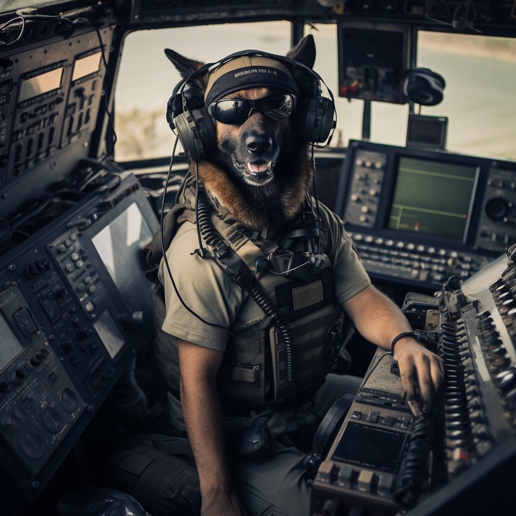 Versatile Signal Corps Officer The Dog Art Prints