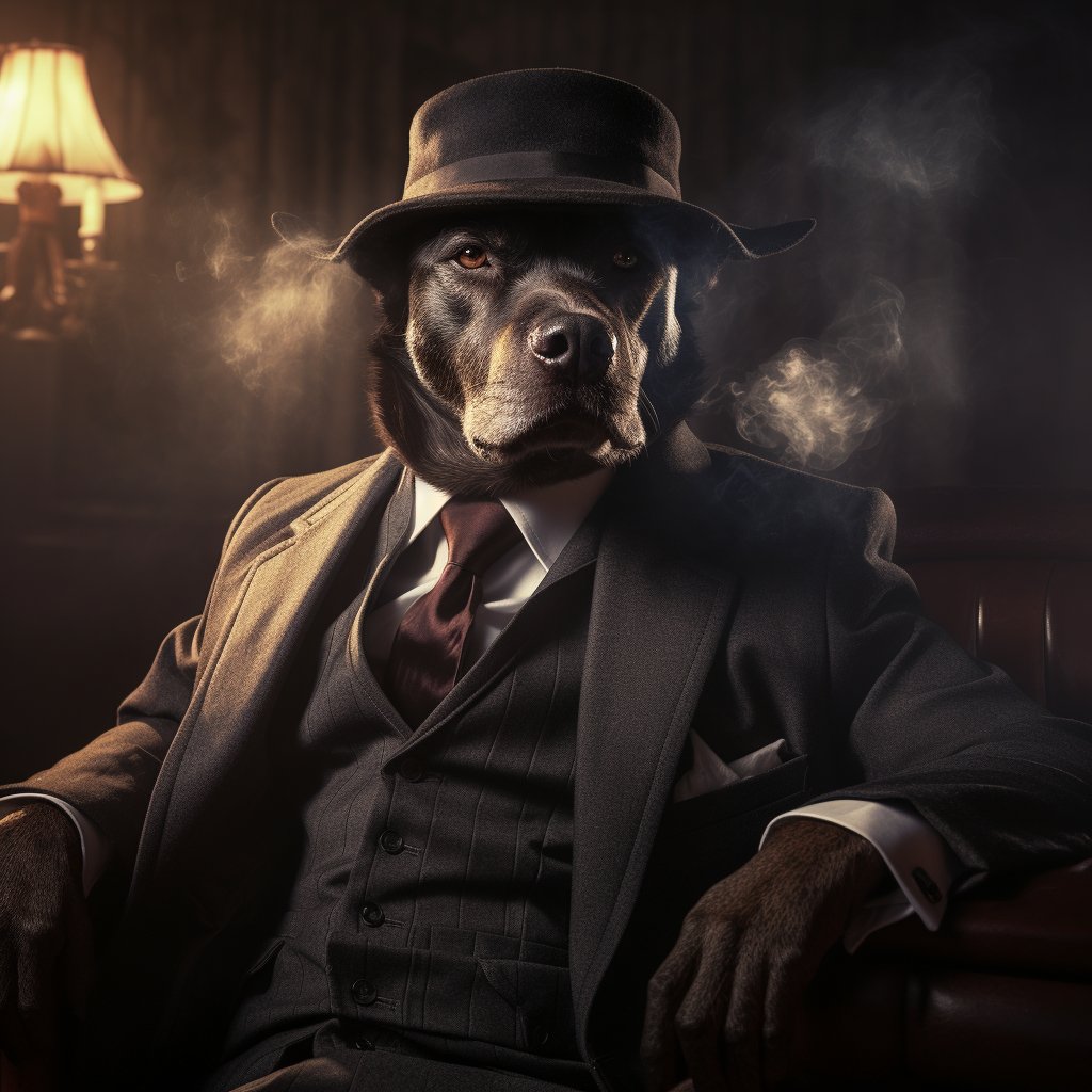 Influential Mafia Boss Fine Art Prints Dog Photography